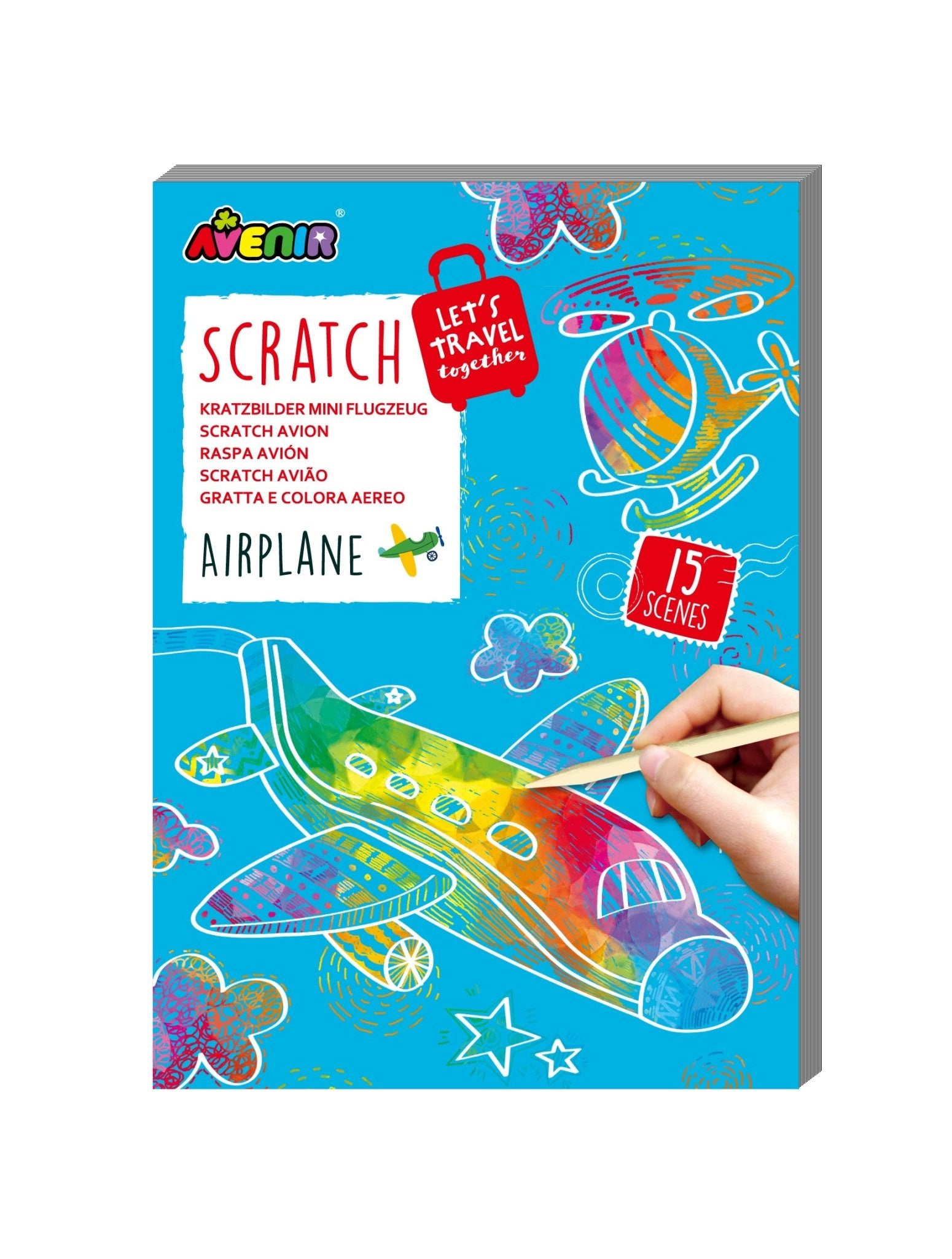 Avenir - Mini Scratch Book - Airplane