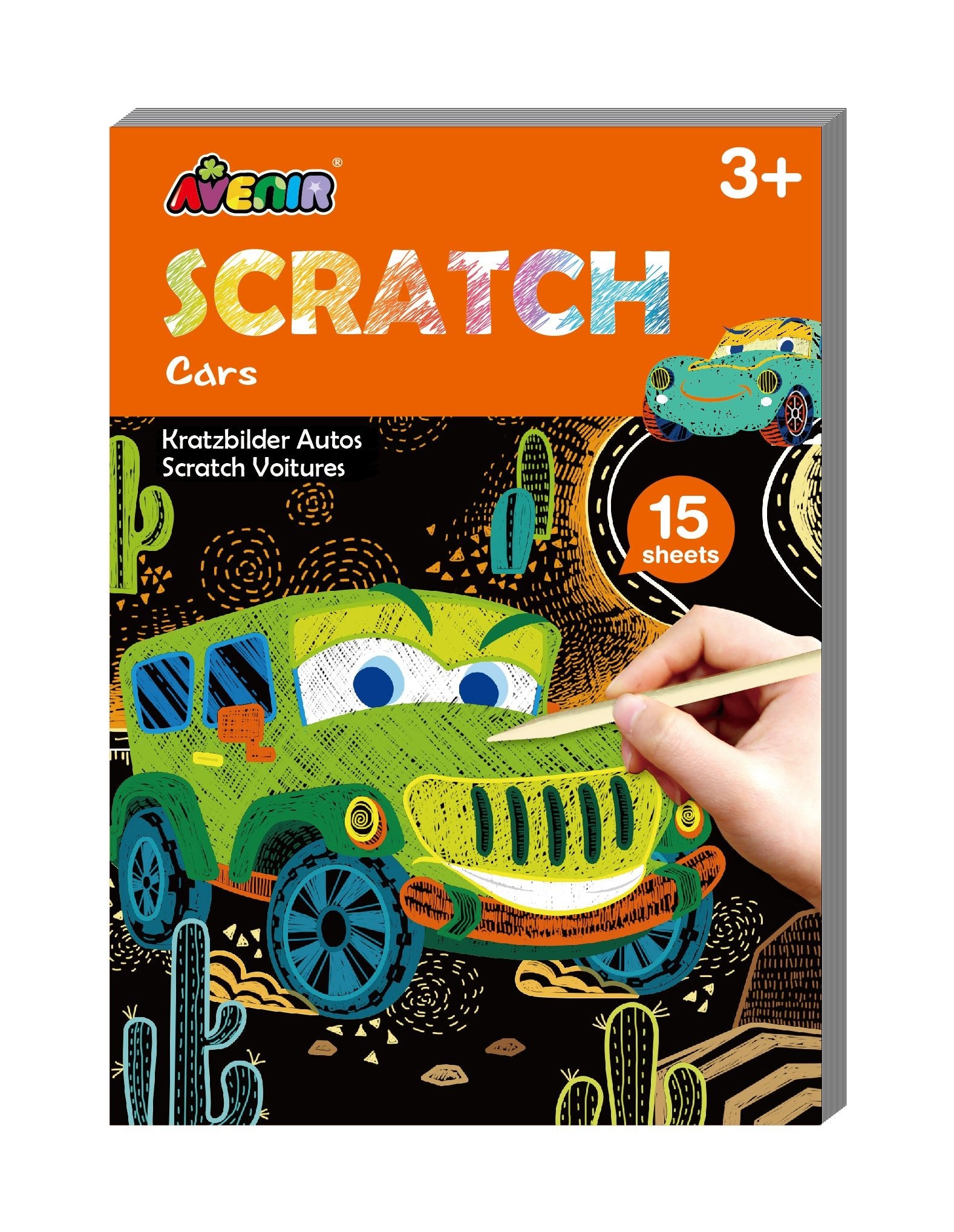 Avenir - Mini Scratch Book - Cars