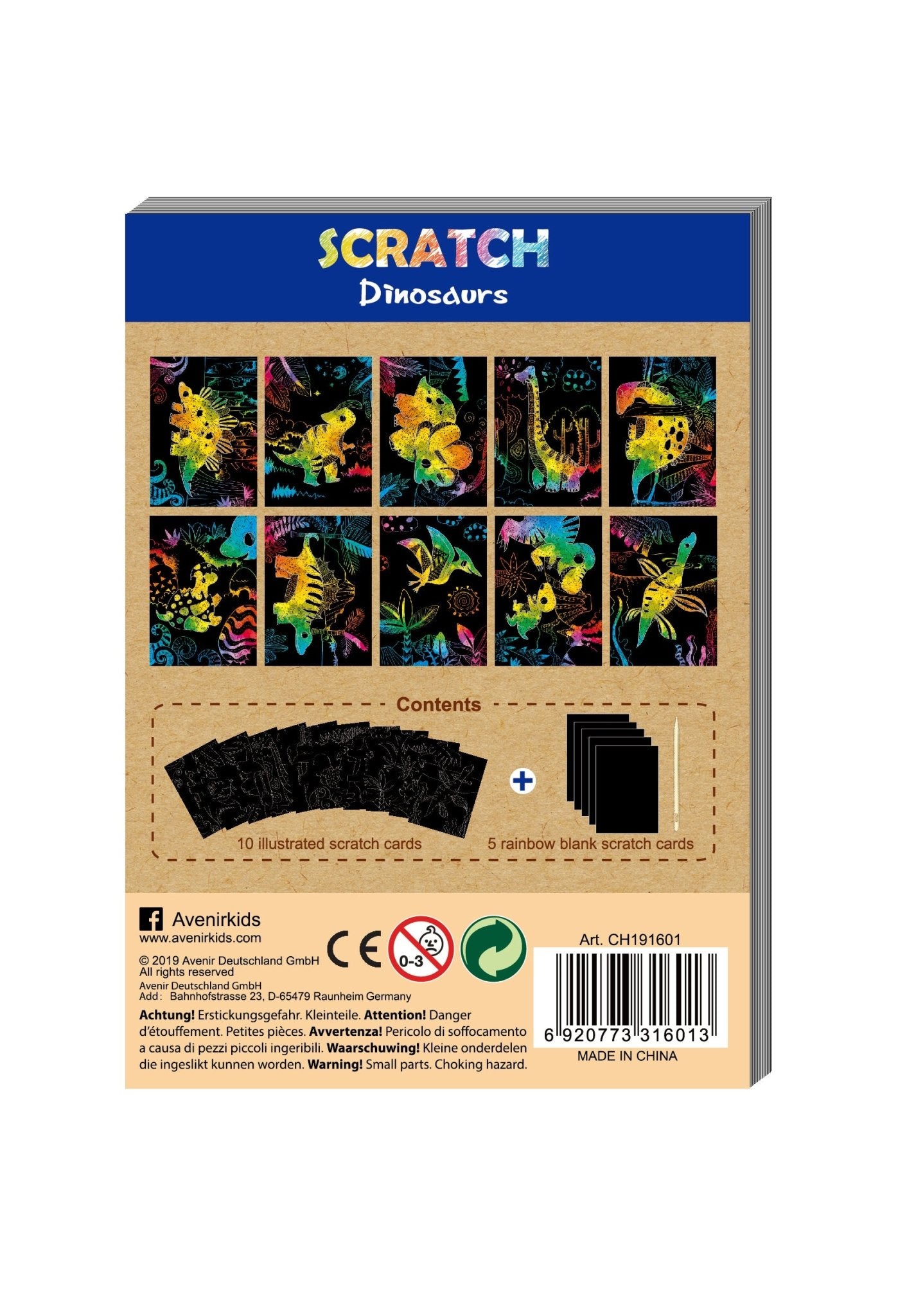Avenir - Mini Scratch Book - Dinosaurs - Image 4
