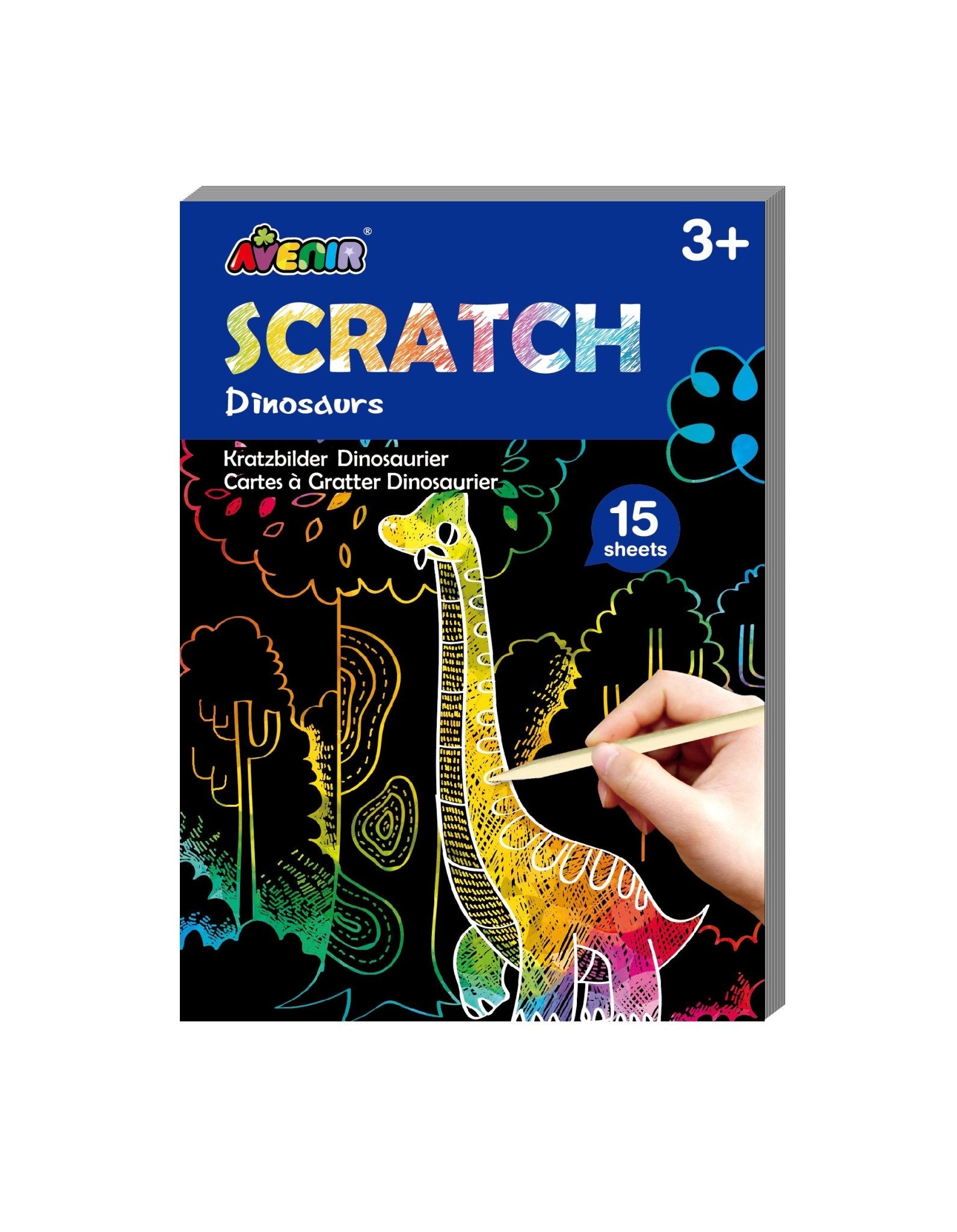 Avenir - Mini Scratch Book - Dinosaurs