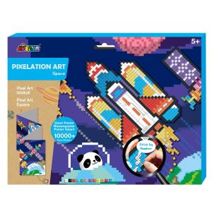 Avenir - Pixelation Art - Space