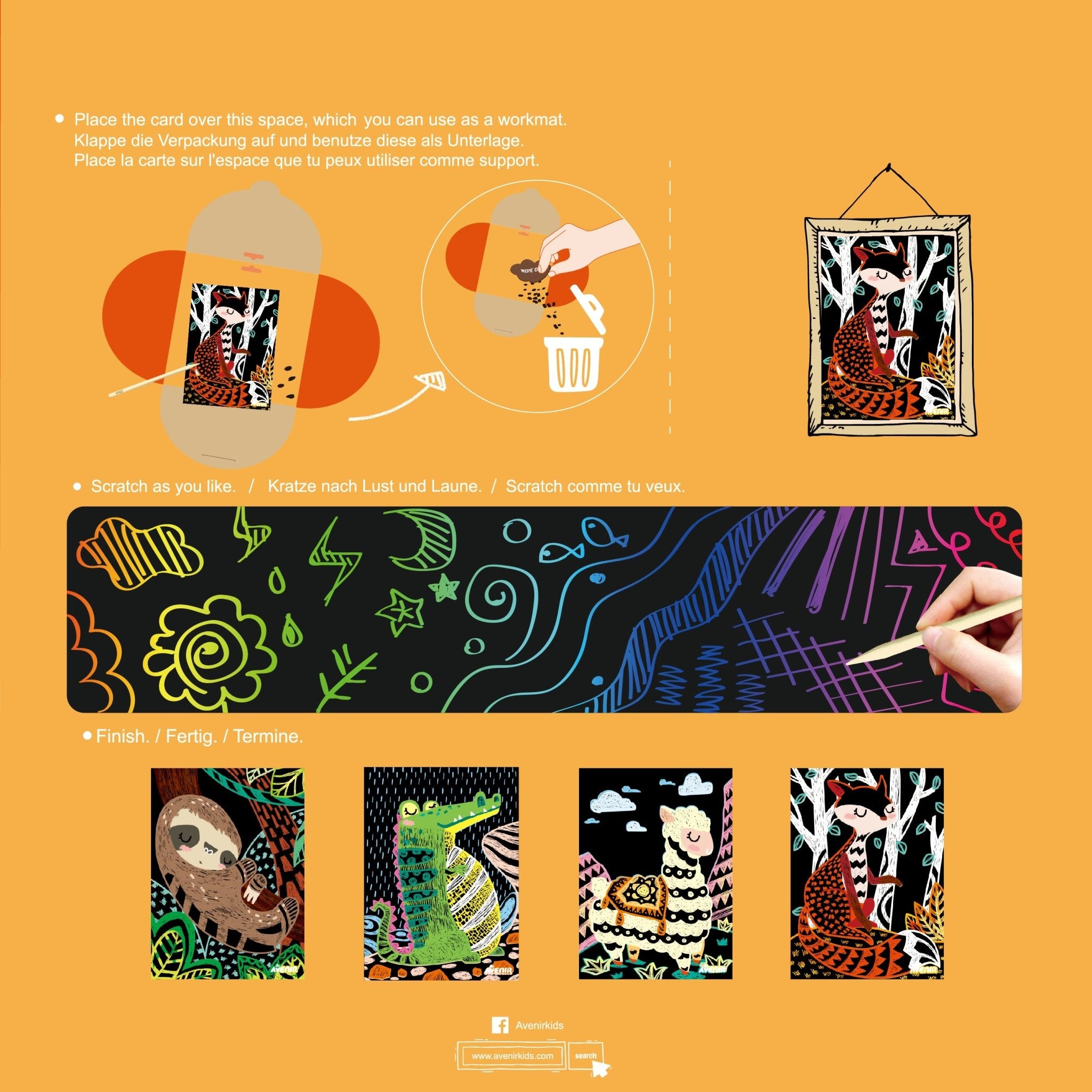 Avenir - Scratch Art - Magic Animal - Image 2