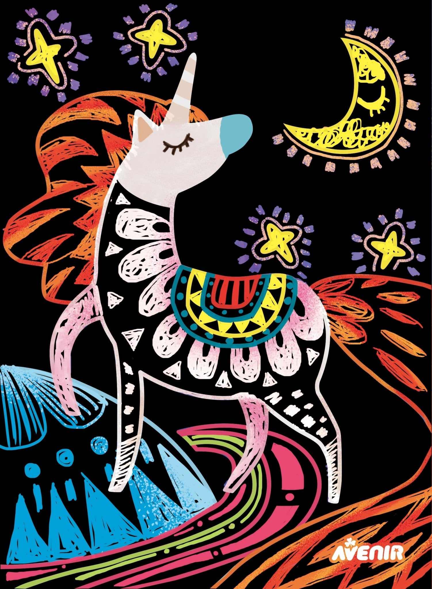 Avenir - Scratch Art - Magic Unicorn - Image 7