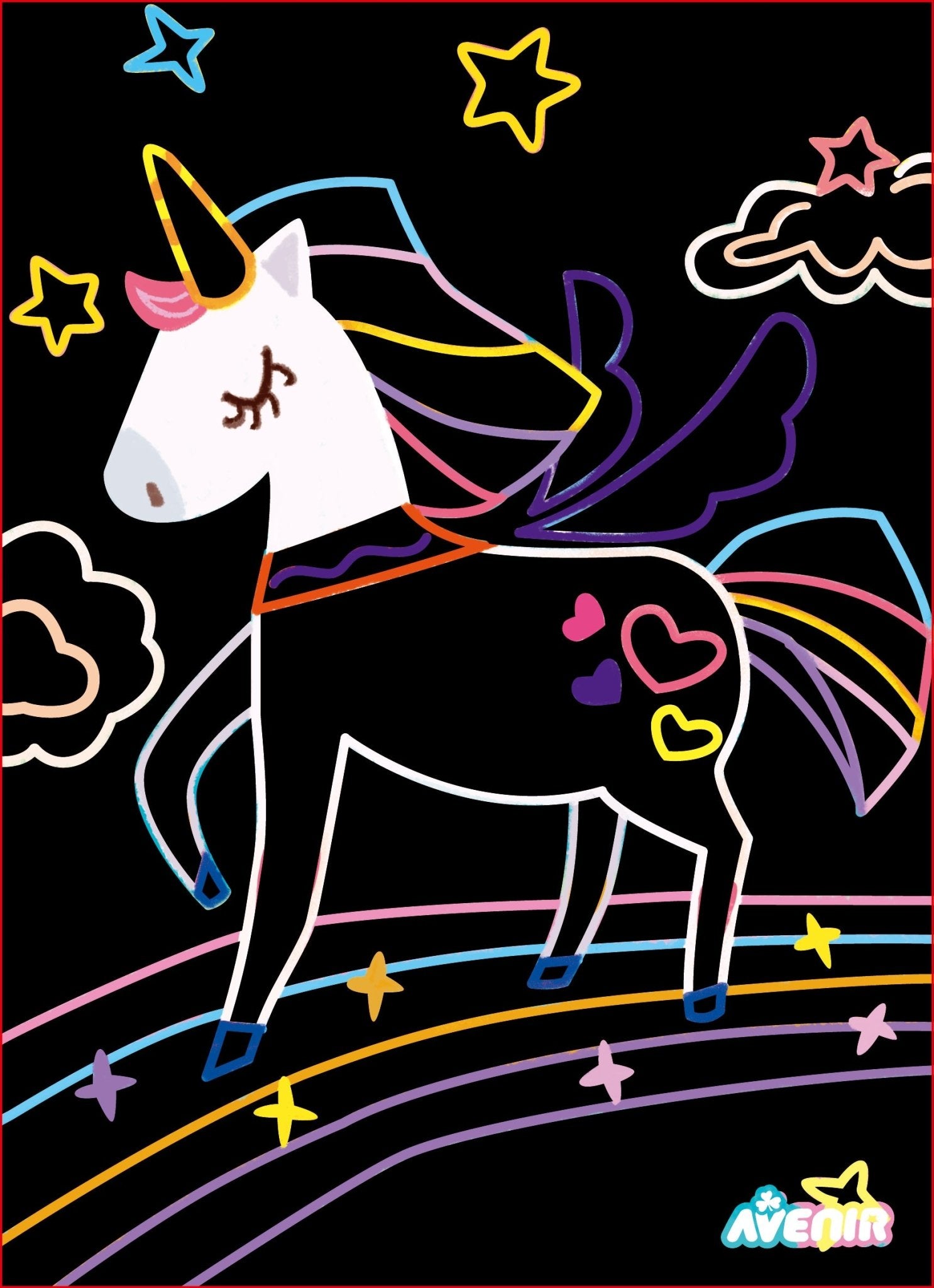 Avenir - Scratch Art - Magic Unicorn - Image 4