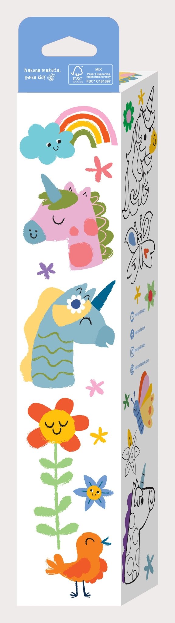 Hakuyoka Colouring Roll Kit (Big) - Unicorn - Image 2