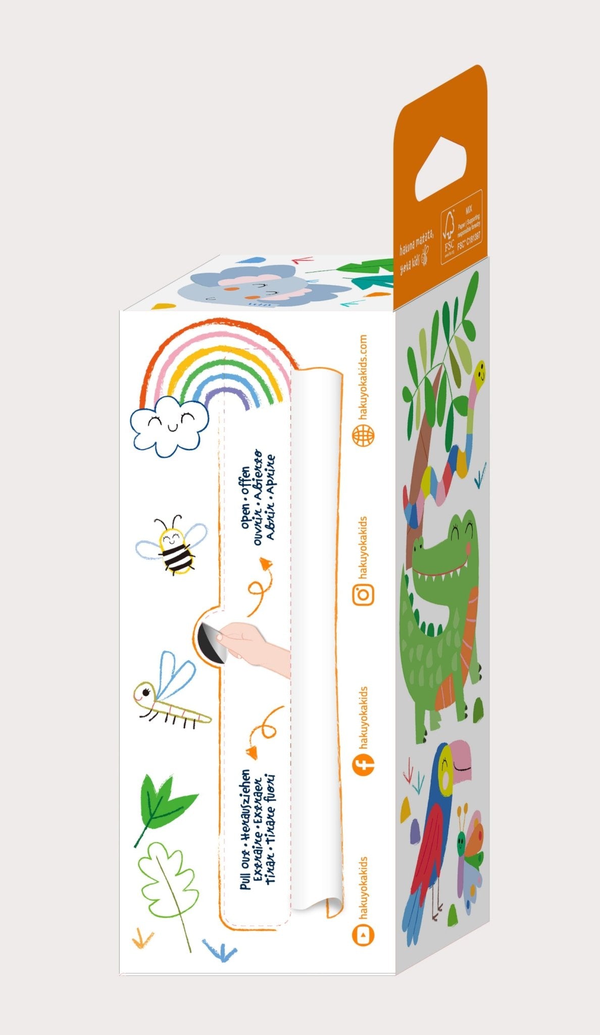 Hakuyoka Colouring Roll Kit - Safari - Image 11