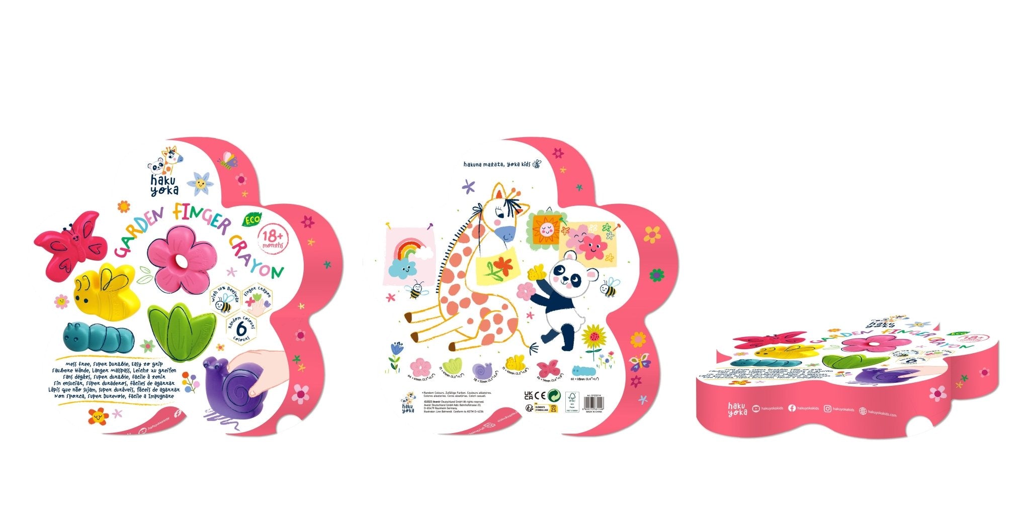 Hakuyoka Crazy Mold - 6 Garden Finger Crayon - Image 9