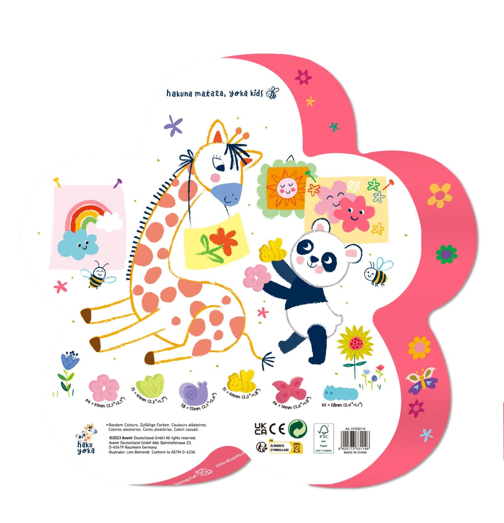 Hakuyoka Crazy Mold - 6 Garden Finger Crayon - Image 2