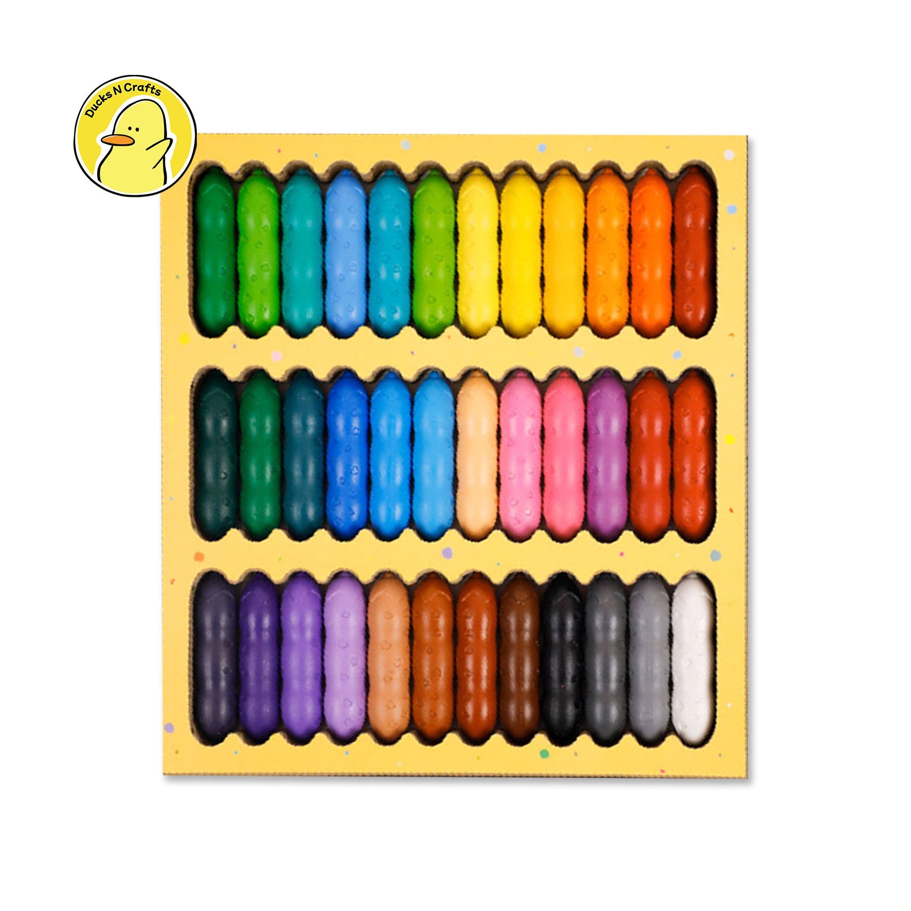 Hakuyoka Happy Pea Pod Crayons 36 Colours - Image 3