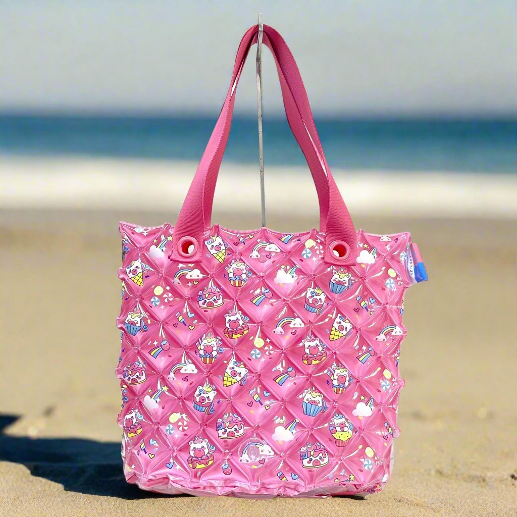 Inflatable Tote Bag (Medium) Diamond - Cupcake Unicorn
