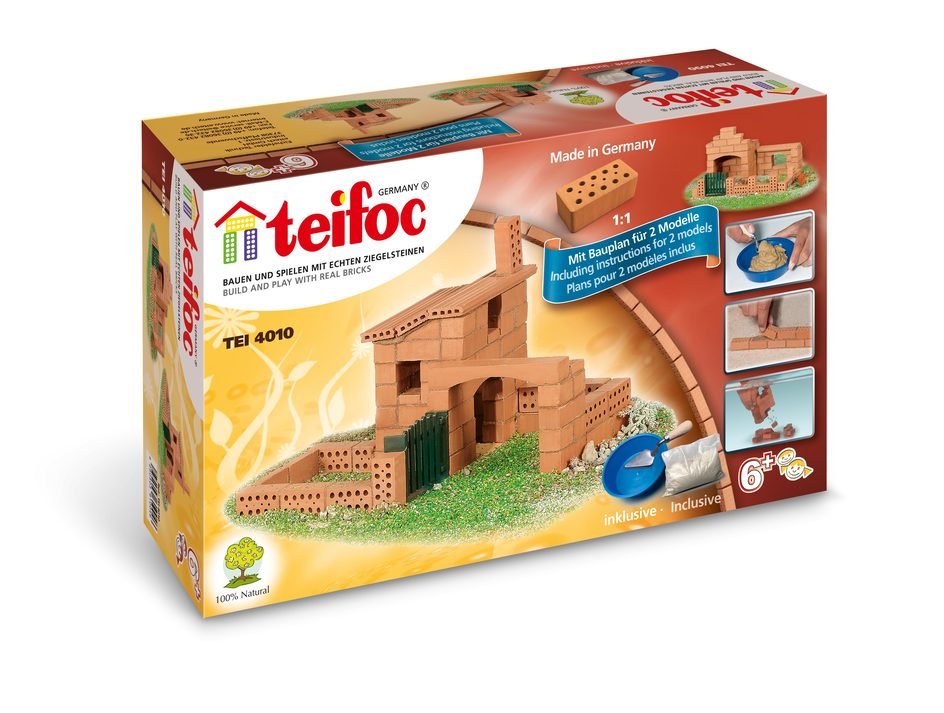Teifoc Real Bricks Building Sets - Cottage (2 variations)